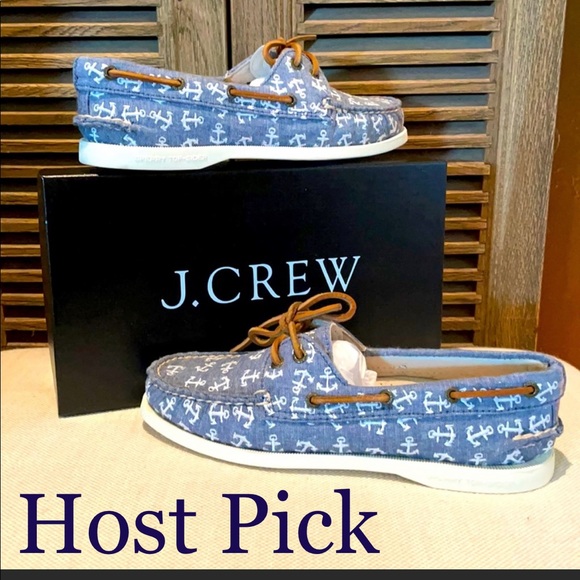 HOST PICK 🎉NWT sperry for jcrew denim anchor - Picture 1 of 12